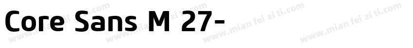 Core Sans M 27字体转换